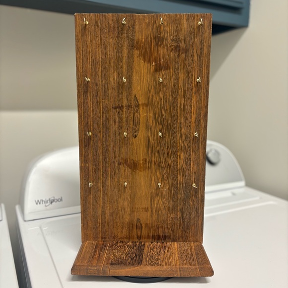 Wooden Jewelry Organizer with Hooks - Picture 4 of 6